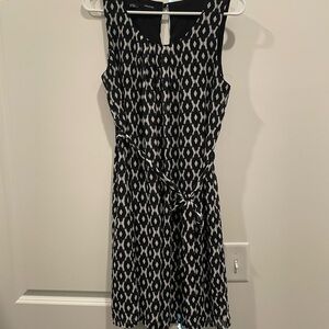 Maurices Monochrome Patterned Midi Dress